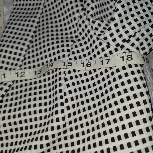 TALBOTS Womens Black White Gingham Check Blazer Jacket NWT Size Medium - Picture 5 of 8